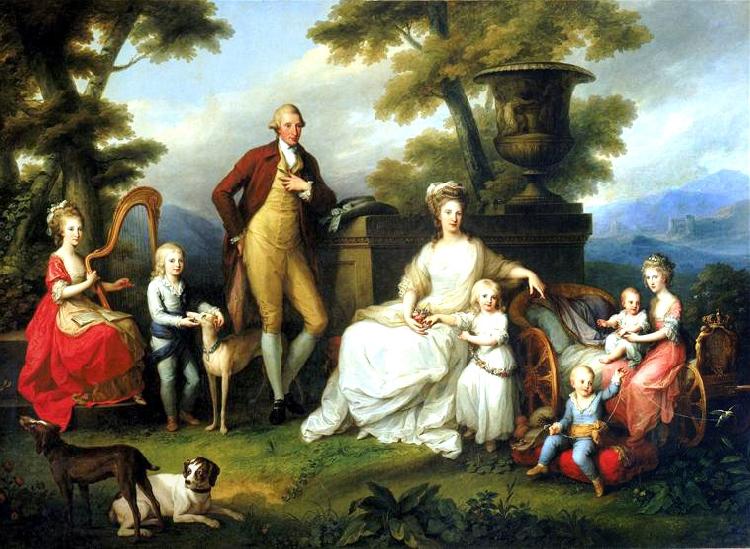 Angelica Kauffmann Portrait of Ferdinand IV of Naples, and his Family China oil painting art